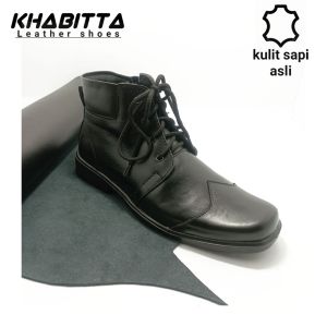 KHABITTA sepatu pdh kulit dinas kerja tni polri security sepatu formal kulit