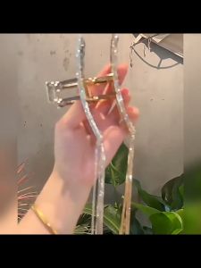 Kẹp tóc kim loại đính đá dạng thả phụ kiện tóc thời trang - Mely T59