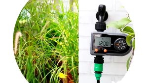 Bộ tưới tự động 20 vòi phun tưới đa năng điều chỉnh được dùng ống 10mm kèm van nước hẹn giờ Rainpoint ITV101