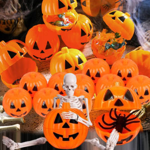 10-50PCS Fun Pumpkin Small Gift Storage Box Halloween Tricky Halloween Decoration Pinata Easter Stuff Carnival Party Favor