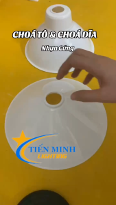 COMBO 2 Chóa đèn nhựa - Chóa Tô Chóa Dĩa làm bằng nhựa PP
