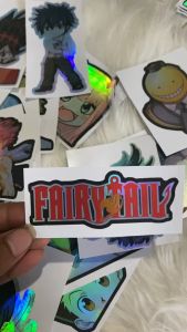 Stiker Hologram Fairytail Sticker Case HP & Laptop Ukuran 7 cm