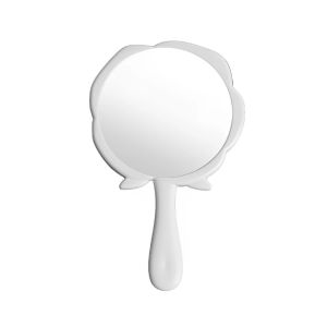 Makeup Mirror Rose Flower Shape Eyelash Extension Handheld Vanity Mirror Portable Cosmetic Mirror for Girls Women Makeup Tools