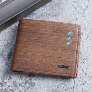 New 2025 Mens Short Wallet Fashionable Korean Style Multi-Card Slot Leather Clip Gift for Husband High-End Foldable Money Clip