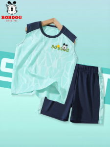 Bobdog | Quick Dry Childrens Sports Basketball Set Sleeveless Shorts