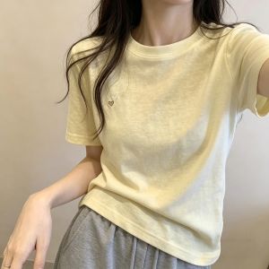 V.C.I | Pure Cotton Embroidery Loose Slim Fit T Shirt