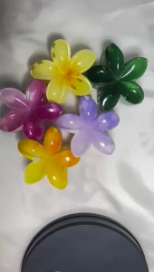 Jepit Rambut Korea Wanita Jedai Bunga Kamboja Lucu Hair Clip Elegan Style Aksesoris Rambut