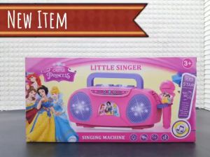 Tatajoy Mainan Anak Mic Karaoke & Singing Machine Little Singer Karakter Singing Machine Microphone MIc Little Singer Motif Kitty