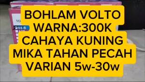 LAMPU LED VOLTO BOHLAM LED VOLTO CAHAYA KUNING MURAH