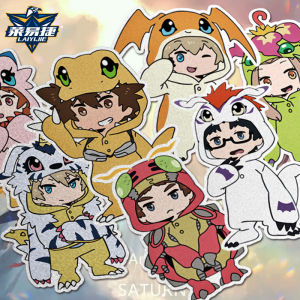 Digimon Taichi & Yamato Anime Reflective Car Sticker