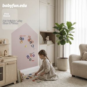 Multifunctional Arch House Design Magnetic Drawing Board Toy Compatible with Blocks
