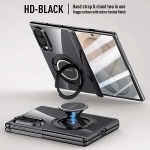 szhaiyu | 360 Rotating Ring Kickstand For Magsafe Magnetic Case For Samsung Galaxy Z Fold 8 Ultra Tempered Glass Axis Protection Cover