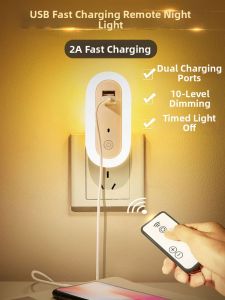dcoma | Motion Sensor Remote Control Night Light for Bedroom