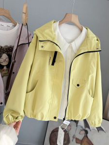 LIYANGANG | Fall Korean Style Loose Hooded Jacket for Petite