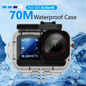 Probty 70M Diving Waterproof Case for DJI Osmo Action 6 Underwater dive Housing Protective Shell Accessories