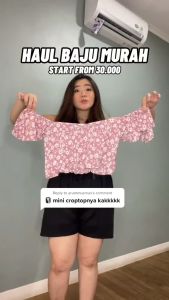 Atasan Sabrina Croptop
