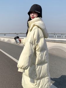 Oversize Bread Style down Cotton Jacket Womens Winter Coat Medium-Length Thickened Cotton Padded Korean Style Commute