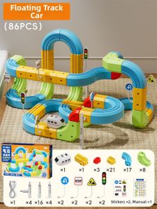 BABYSHOME | Anti-gravity Magnetic-like Train Building Blocks Educational Toy