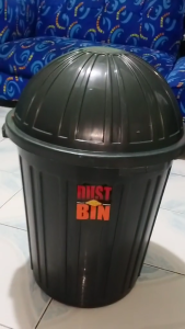 Laundry Depot 2pcs Garbage Waste Trash Can with Cover High quality Oriental (26 Liters)