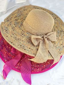 Beach Straw Hat Womens Summer Seaside Big Brim Sun Protection Sun Shade Outing Vacation Versatile Wide Brim Sun Summer Hat Summer