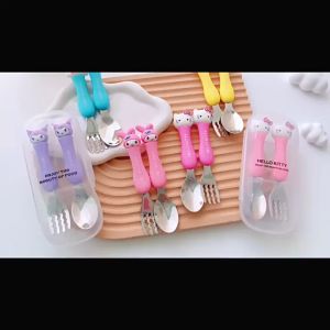 Hello kitty spoon and fork for kids spoon set