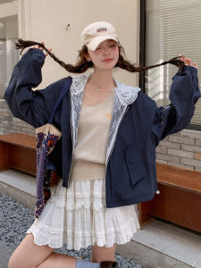 Loose Fit Short Lace Embroidery Jacket Womens Style Casual Commute Wind Autumn New Arrival Small Size Comfortable Feeling Coat