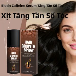Xịt Dưỡng Tóc Biotin Caffeine 50ml Dưỡng Ẩm Sâu Nuôi Dưỡng Chân Tóc Giảm Rụng Tóc Làm Mượt Tóc Chăm Sóc Tóc Bóng Mượt Dùng Được Cho Cả Nam Và Nữ