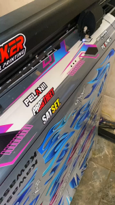 Striping Scoopy 2025 Transparan Motif Race Stiker Honda Scoopy New 2025 Stiker Skotlet Simpel SJP 05