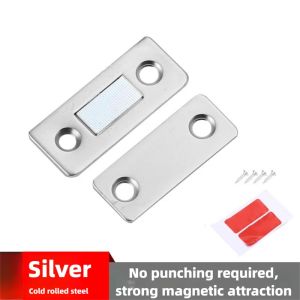 Magnetic Cabinet Catches Ultra Thin Door Strong Magnets Stopper Invisible Adhesive Drawer Magnet Lock for Kitchen Closet Closer