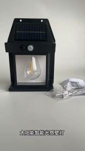 { NY ACC } Lampu Solar Bohlam / Lampu Hias Dinding LED Outdoor Solar / Lampu Dinding Taman Tenaga Surya