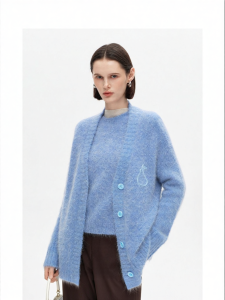 Peruvian Alpaca Blend Pear Weaving Embroidered Sweater