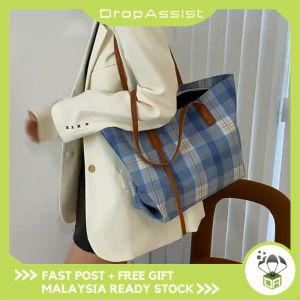 DROPASSIST 1428 Woman Big Capacity Messenger Shoulder Chest Tote Handbag Bag Wanita Kapasiti Besar Kanvas Beg Tangan