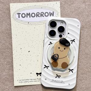 Cute Jellycat Butterfly Knot Potato Magnetic Stand Holder for  16Promax Phone Case 15Promax Cartoon Girl Heart 14Pro Anti-Fall High-End 13 Personality