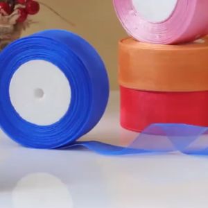 2CM LACE Ribbon Reben Riben Gift Satin Organza Flower Bouquet Roll Happy Birthday Bunga Hadiah Hantaran Cake (45M)