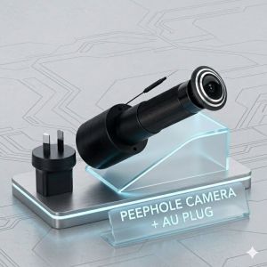 ZEMNIO ICSee/XMEye 170° Smart Peephole Camera 3MP 2K HD WiFi Doorbell 2-Way/Motion 2.4G Adapter Opt. (EU/US/UK/AU)