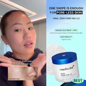Medicube Zero Pore Pad 2.0 70ea | Pore Shrinking Toner Shrinks Pores | Blackheads | AHA | Sebum | Containing salicylic acid