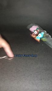 GANTUNGAN KUNCI KARET SIT LABUBU ISI 3 RUBBER KEYCHAIN HADIAH SOUVENIR LUCU