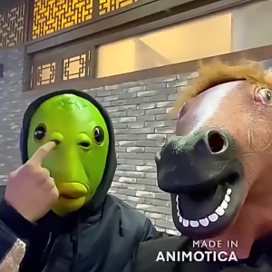 CG🔥COD🔥Cosplay หน้ากากหัวม้า หน้ากากม้า หน้ากากคอสเพลย์ อุปกรณ์ประกอบฉากปาร์ตี้ เล่นเป็นสัตว์ แกล้งคน ของเล่น