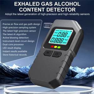 Máy Đo Nồng Độ Cồn Cầm Tay Có Màn Hình LCD Máy Đo Nồng Độ Cồn Bán Dẫn Để Kiểm Tra Hơi Thở Máy Kiểm Tra Lái Xe Khi Say Rượu Của Cảnh Sát