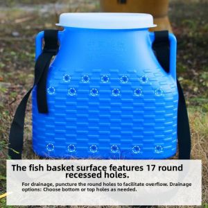 Water Drainage Portable Fish Basket for Catching Aquatic Life