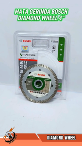Mata Gerinda BOSCH 4" Diamond Wheel Turbo Fast Speed / Mata Pisau Potong Keramik Granit Marmer4 inch 105mm Original Bosch