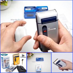 Máy cạo râu Yandou kèm bao da Máy cạo râu khô siêu bền pin khỏe