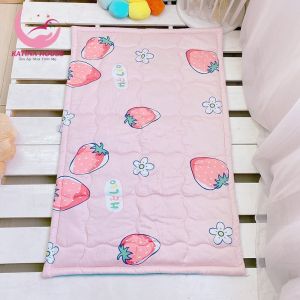 Nệm cho bé đi học mầm non tiểu học Katina House vải Tencel mềm mát có chống thấm gấp gọn đi học