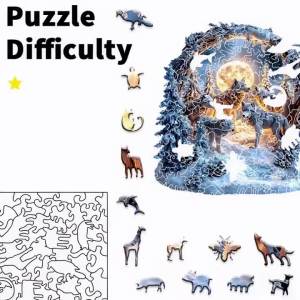 Pirate World Wooden Animal Puzzle - High Quality Puzzle for Adults - Childrens Fun Gifts - Home Crafts Decoration - Snowpack Wo