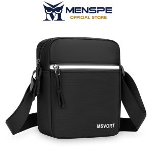 MENSPE Mens Shoulder Bag Mini Phone Bag Waterproof Oxford Cloth Bag Messenger Bag Leisure Sport Street Bag Travel Bag Business Bag Large Capacity Cross Body Bag Lightweight Casual Bag