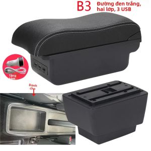 Skoda Fabia 3 III 2015-2021 Tay Hộp Phụ Kiện Ô Tô Da/Hộp Nhựa ABS Trang Bị Thêm Một Phần Để Tăng Cường Sự Thoải Mái