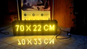 Running Text 2Sisi/2Muka Outdoor 70x22cm Waterproof