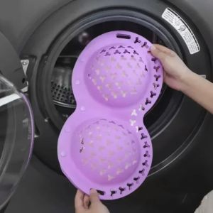 Silicone Bra Wash Bag Anti-Squeeze Mesh Silicone Bra Cleaning Bag Clasp Silicone Anti-Deformation Bra Cleaning Cover