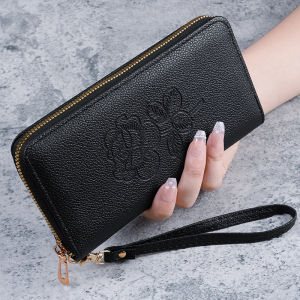Korean version of the new handbag womens long zipper multi-functional leather wallet large capacity mobile phone wallet