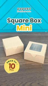 (isi 10pcs) Dus Dos Box Kotak Roti Kue 10x10x5cm Window Kraft Full Laminating 1 Sisi SB-MINI-WINDOW